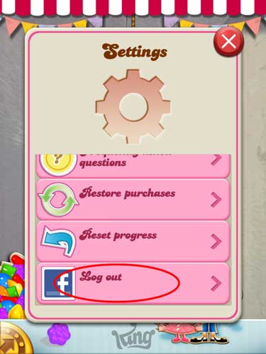 Flickrshare: [Candy Crush Saga] How to change Facebook account for playing Candy  Crush Saga