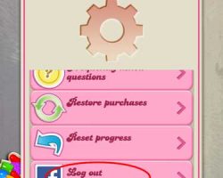 Candy Crush Saga Tips how to change your facebook account using iPad or iPad Mini 1