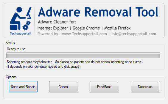 Adware Removal Tool Use of Adware Removal Tool