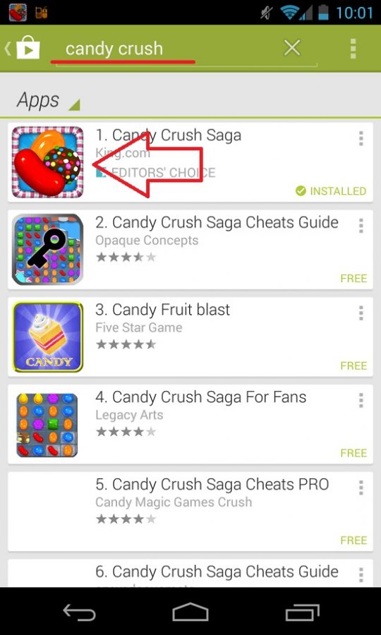 How to download Candy Crush Step 2