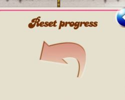 reset progress level in candy crush