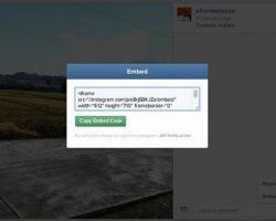 How to get embed code on Instagram