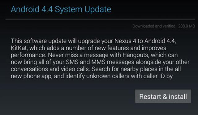 How to update to Kitkat How to update to Android Kitkat