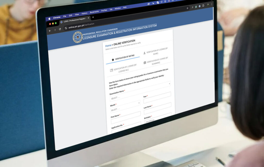 PRC Online Verification of Rating scaled PRC Online Verification of Rating