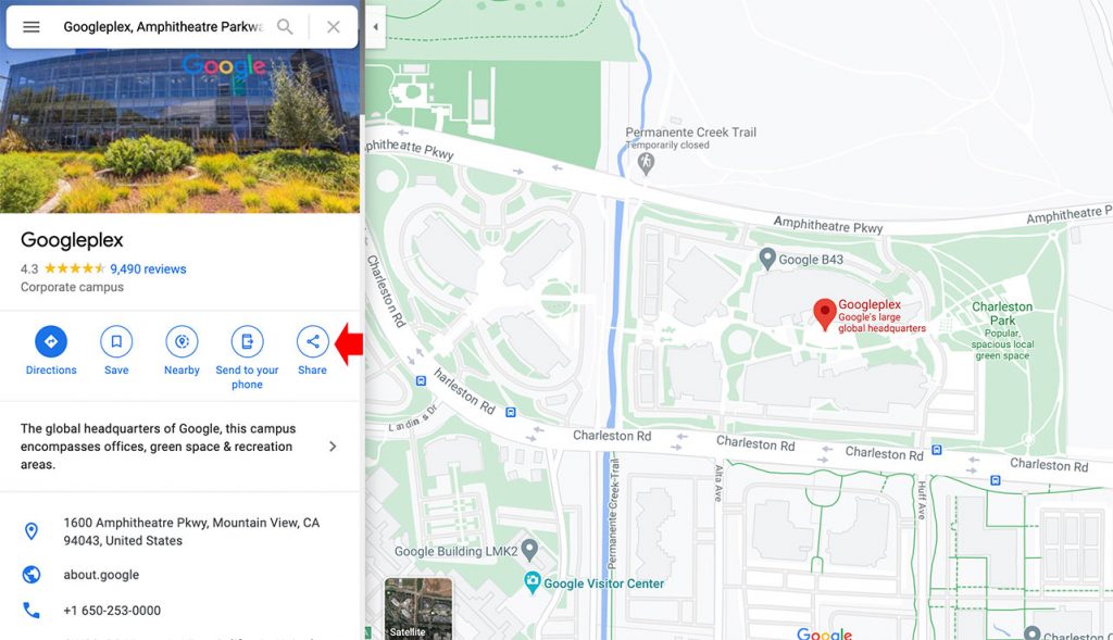 How to Embed Google Map Step 2
