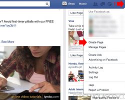 create facebook page step 1
