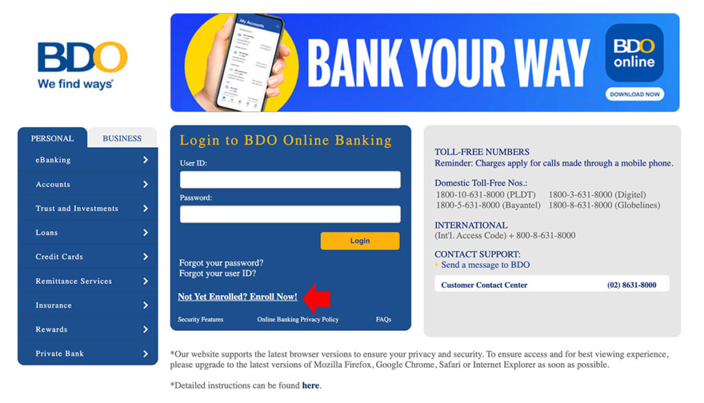 Register BDO Online Banking Step 1 scaled Register BDO Online Banking Step 1