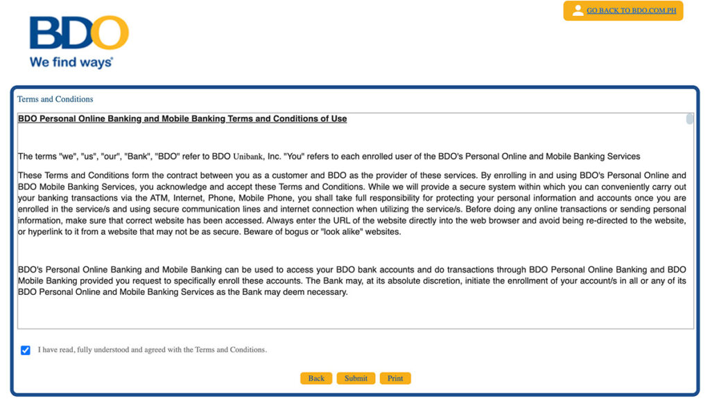 Register BDO Online Banking Step 2 scaled Register BDO Online Banking Step 2