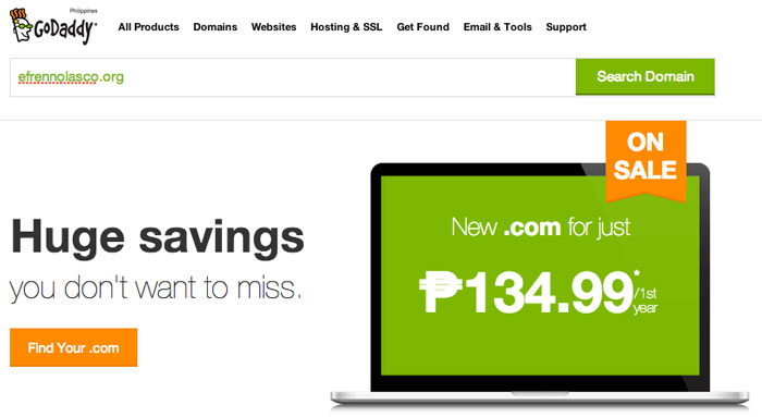 How to buy domain name step 1 How to buy domain in Godaddy