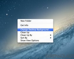 How to change desktop background in mac