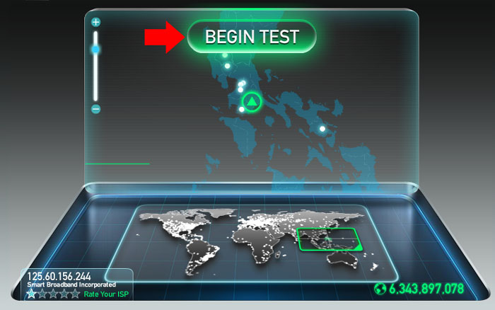 Internet Speed Test step 1 Internet Speed Test Step 1