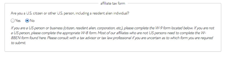 How to fill out Bluehost tax form
