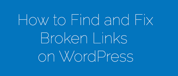 Detect and Fix Broken Links on WordPress Website