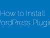 How to Install WordPress Plugin