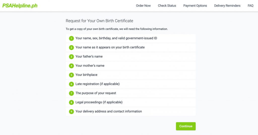 Step 4: How to Get Birth Certificate Online