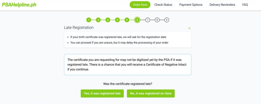Step 6: How to Get Birth Certificate Online