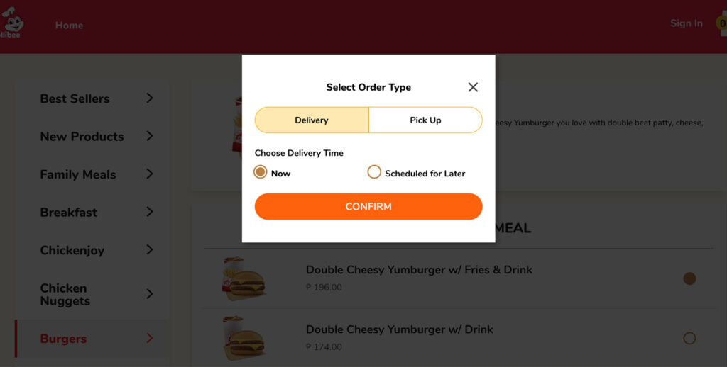 Jollibee online delivery step 2 scaled Jollibee Delivery step 2