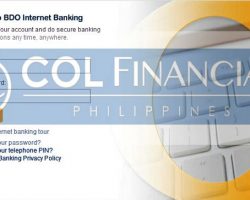 Fund COL Accont using BDO online Banking