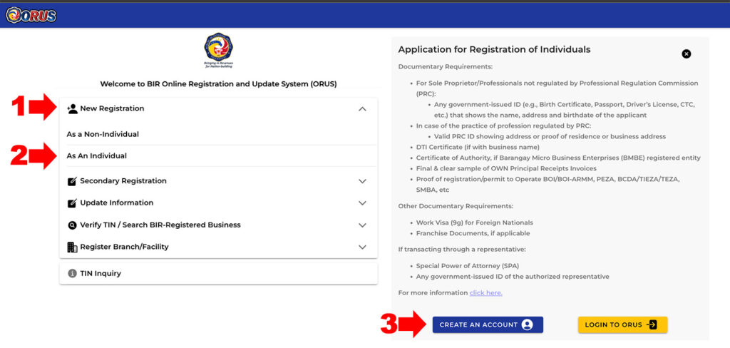 How to Get TIN online Create Account scaled How to Get TIN online - TIN registration online