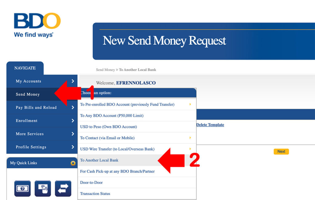 How to Transfer Funds to Other Local Bank using BDo Online scaled How to Transfer Funds to Other Local Bank using BDo Online