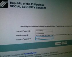 Reset SSS password