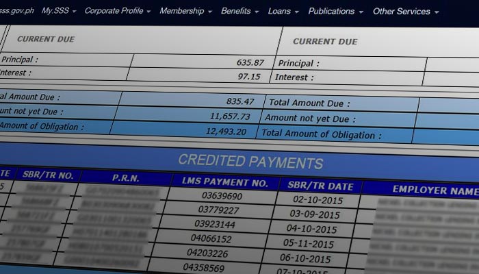 Check or Inquire SSS loan outstanding balance online