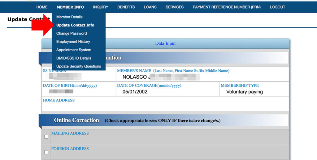 SSS Update Contact Info Online scaled SSS Update Contact Info Online