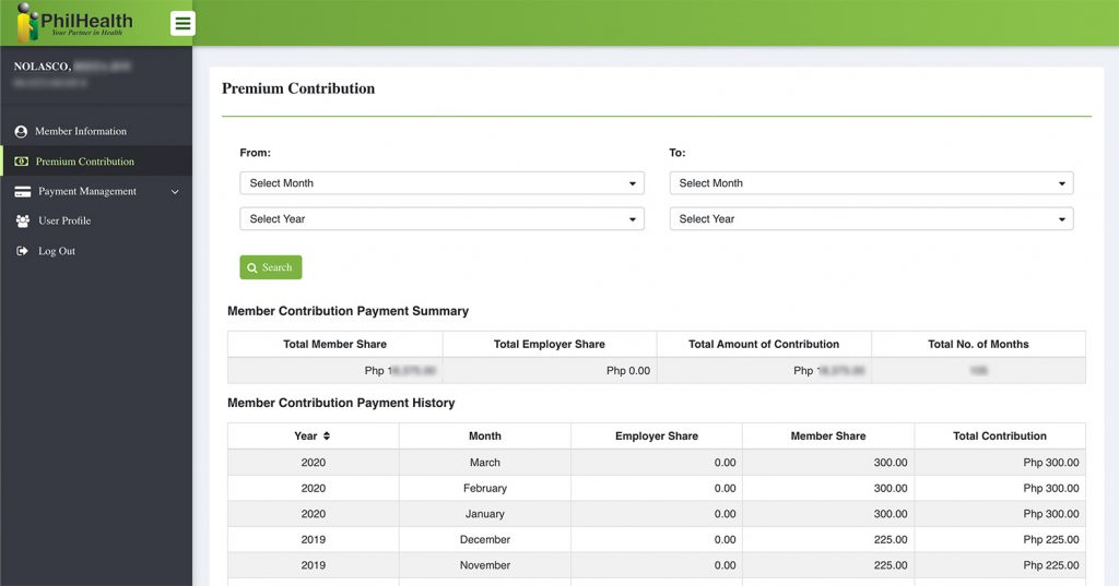 Check PhilHealth Contribution Online