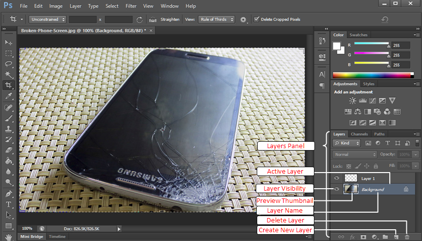 Basic of Photoshop - Layers Panel