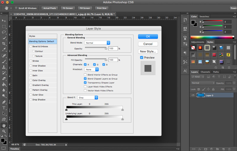 Layer Styles Layer Styles