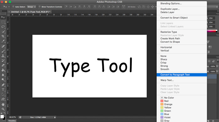 Photoshop Tutorial type tool Photoshop Tutorial: Type Tool