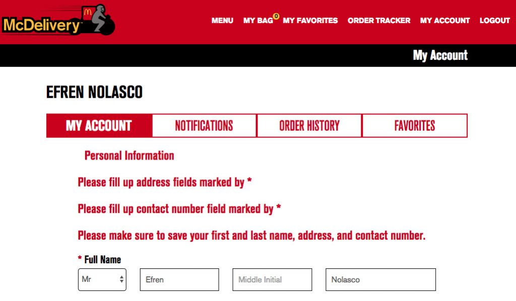 McDo Delivery A Stepbystep guide how to order in McDonald’s Online