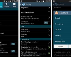 change fonts on your Samsung