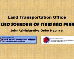 LTO Violations Fines and Penalties