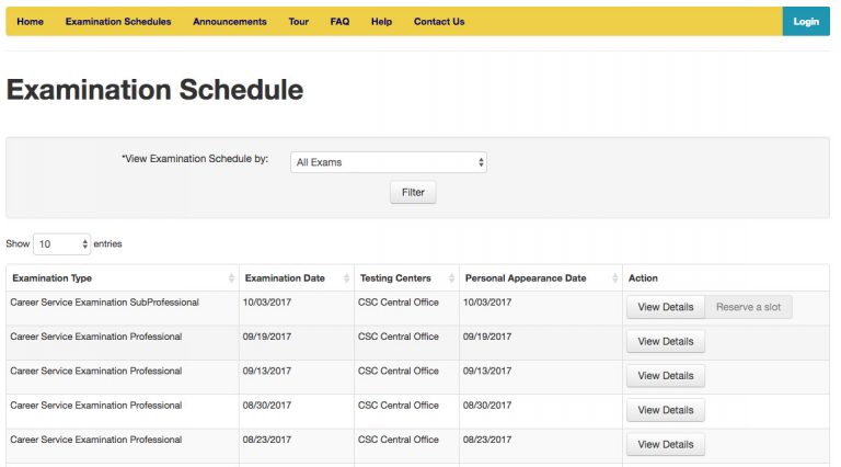 How to Know the Schedule of the Civil Service Exams