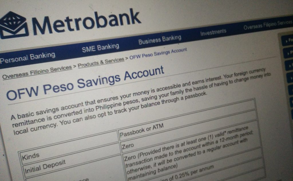 MetroBank-OFW-Savings-Account