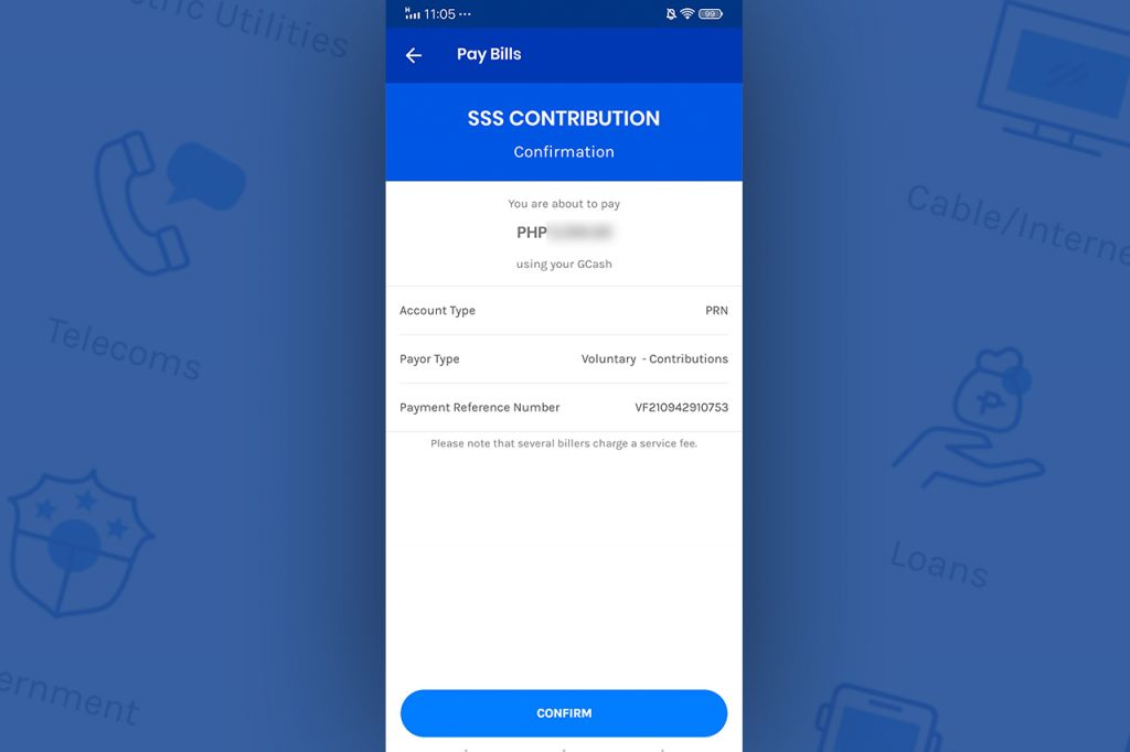 How to Pay SSS Contribution Using GCash Step 5