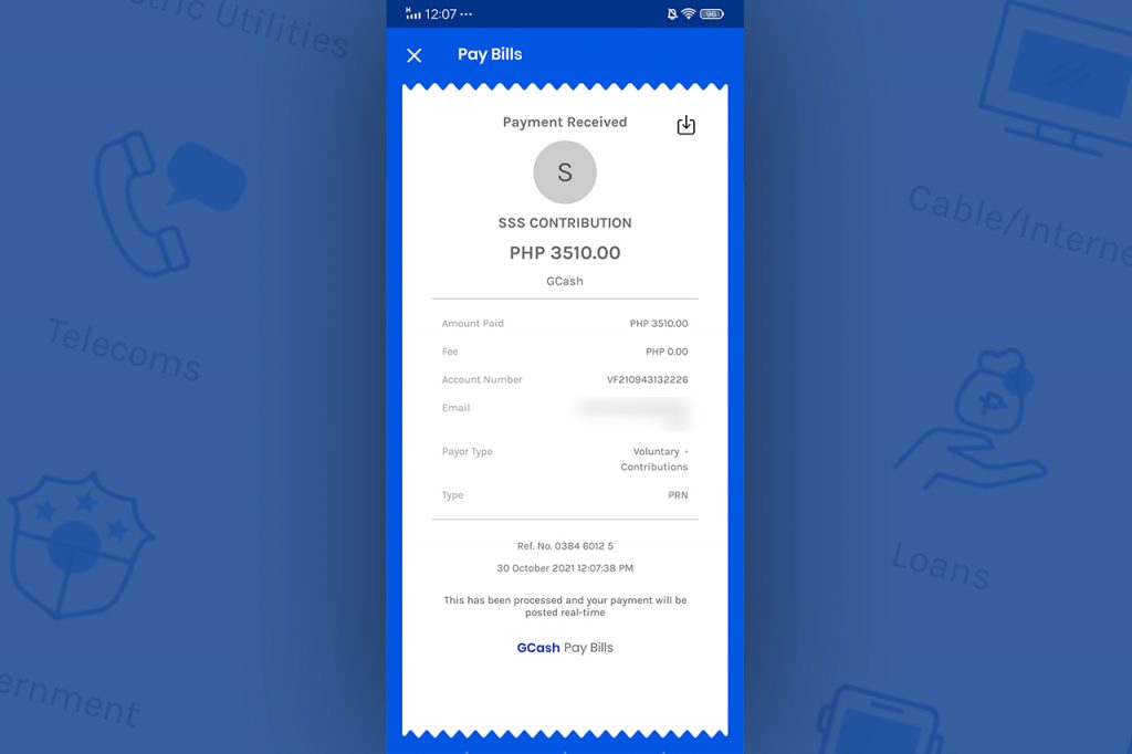 How to Pay SSS Contribution Using GCash Step  6