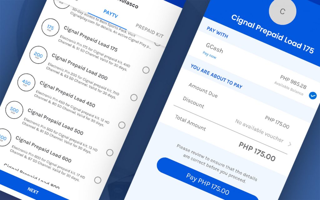 How to load Cignal TV Prepaid using GCash