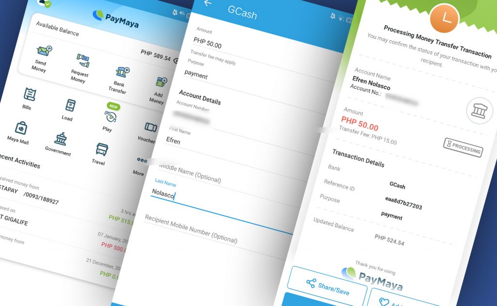 How to transfer Funds from PayMaya to Gcash