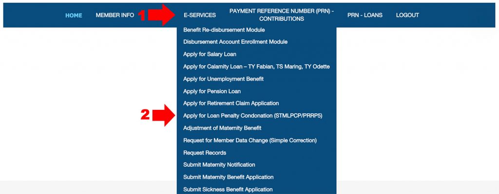 How to apply SSS Loan Condonation Step 2