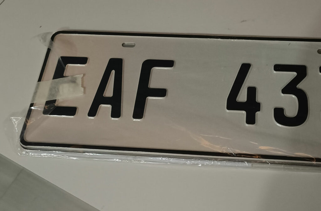 LTO Plate number