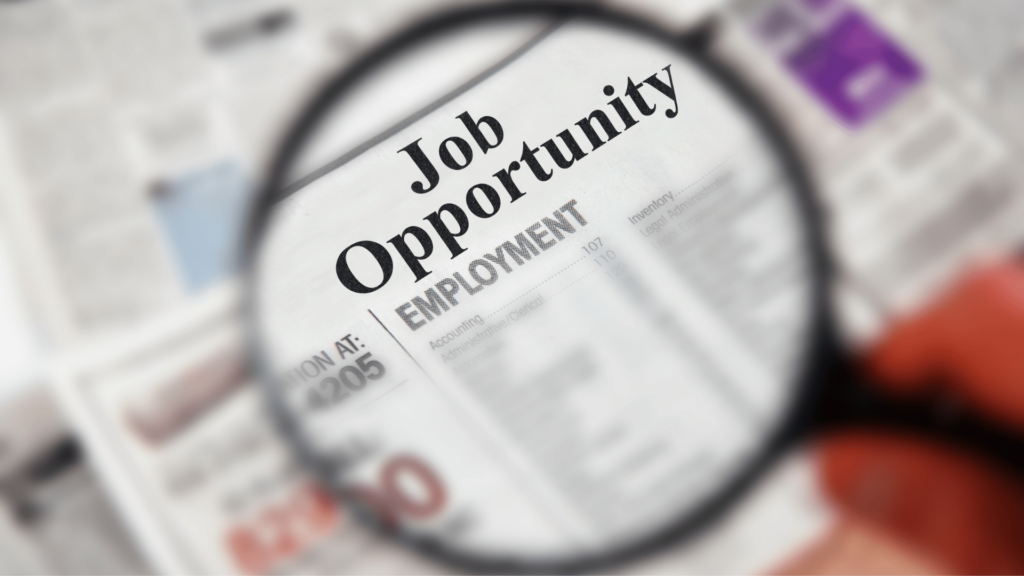 a magnifying glass over a newspaper