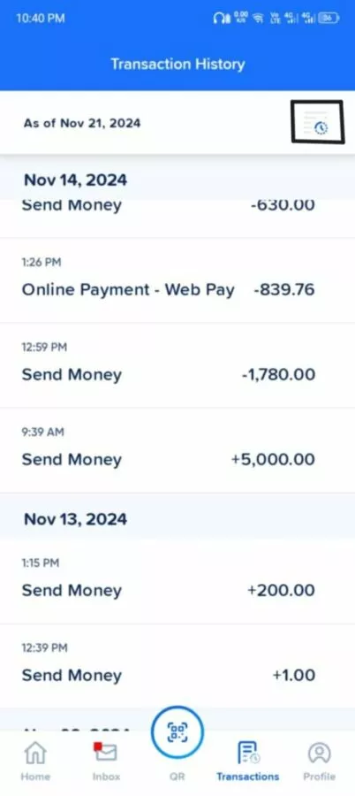 How to Access GCash Older Transactions?