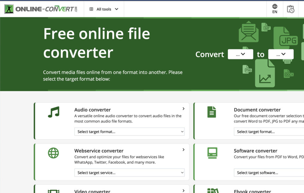 Online Convert-Convert Images videos PDF