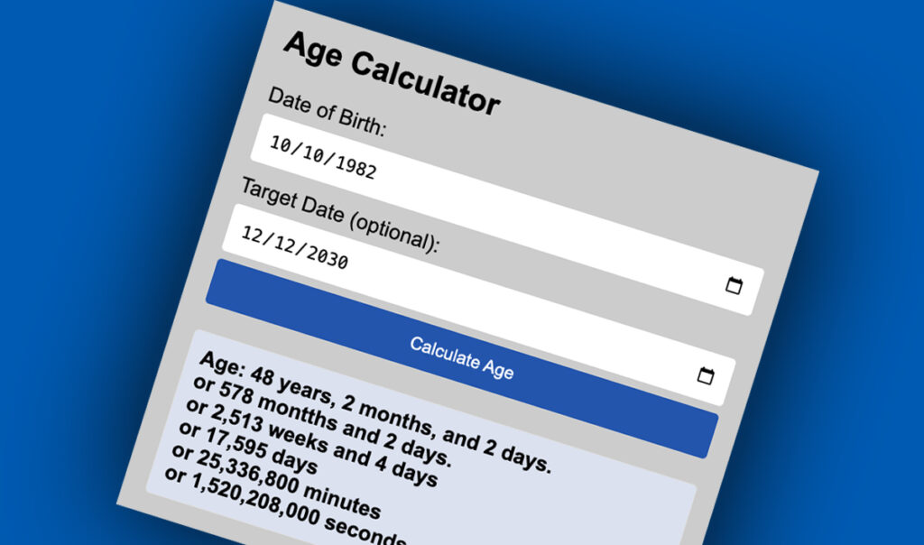 Age Calculator Age Calculator