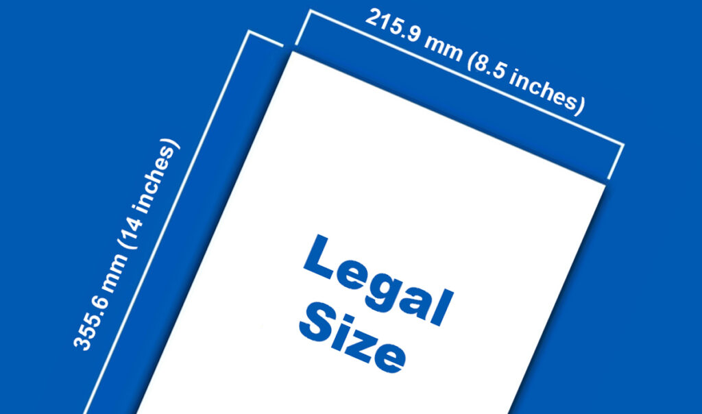 Legal size paper Legal size paper