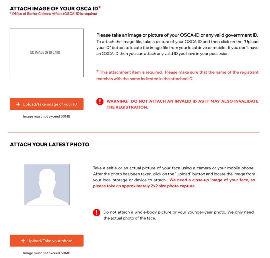 Senior Citizen Online Application OSCA ID And Picture Uplaod Senior Citizen Online Application - OSCA ID And Picture Uplaod