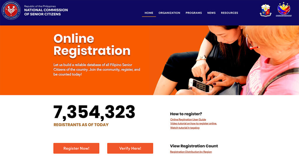 Senior Citizen Online Registration Step 1 Senior Citizen Online Registration Step 1