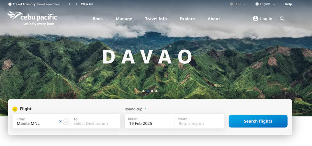 Cebu Pacific Select Flights